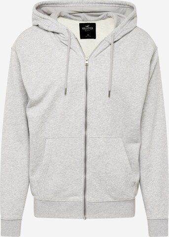 HOLLISTER Sweatjacke in Grau: predná strana