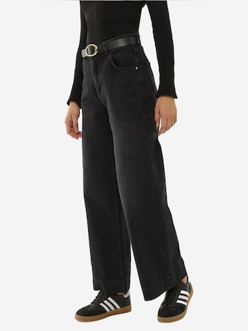 Hiccup Wide Leg Jeans in Schwarz