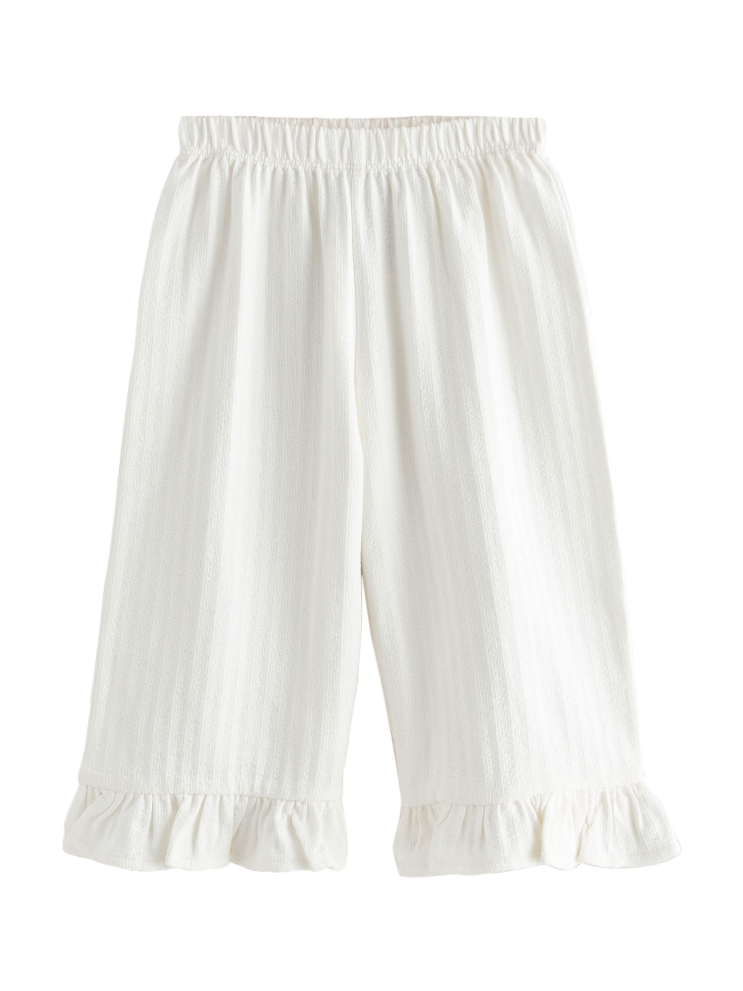 Next Свободный крой Штаны в Белый: спереди