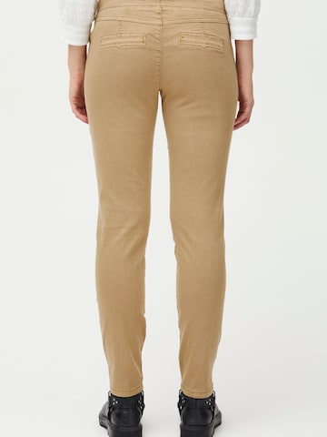 Skinny Pantaloni chino 'Rosita' di PULZ Jeans in marrone