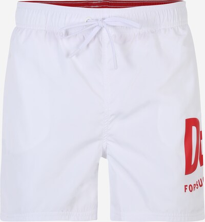 DIESEL Shorts de bain 'NICO' en rouge / blanc, Vue avec produit