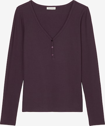 Marc O'Polo Pajama shirt ' Modern Move ' in Purple: front