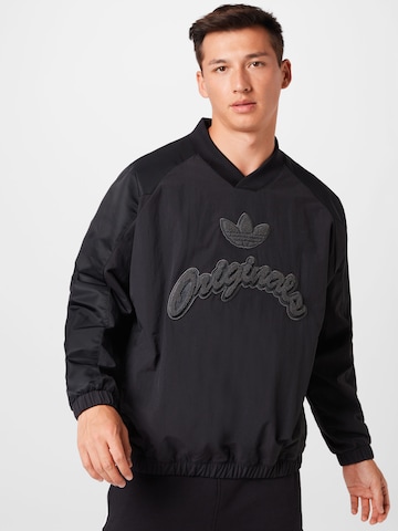 ADIDAS ORIGINALS Sweatshirt in Black: front