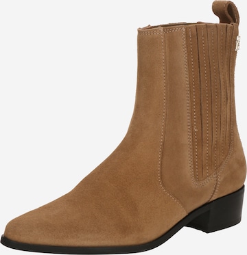 TOMMY HILFIGER Chelsea boots in Brown: front