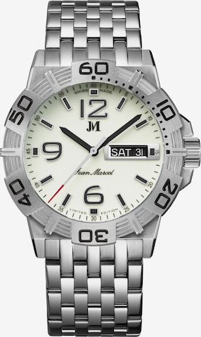 Montre à affichage analogique Jean Marcel en argent : devant