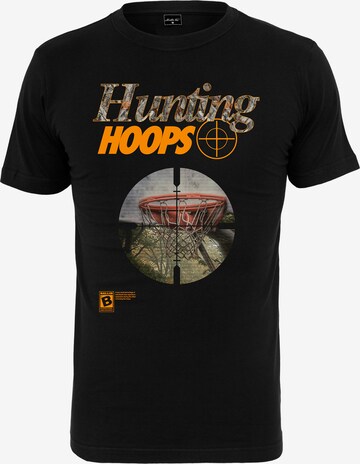 Maglietta 'Hunting Hoops' di Mister Tee in nero: frontale
