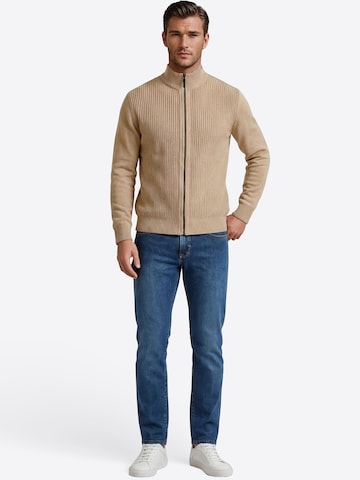 PIERRE CARDIN Gebreid vest in Bruin