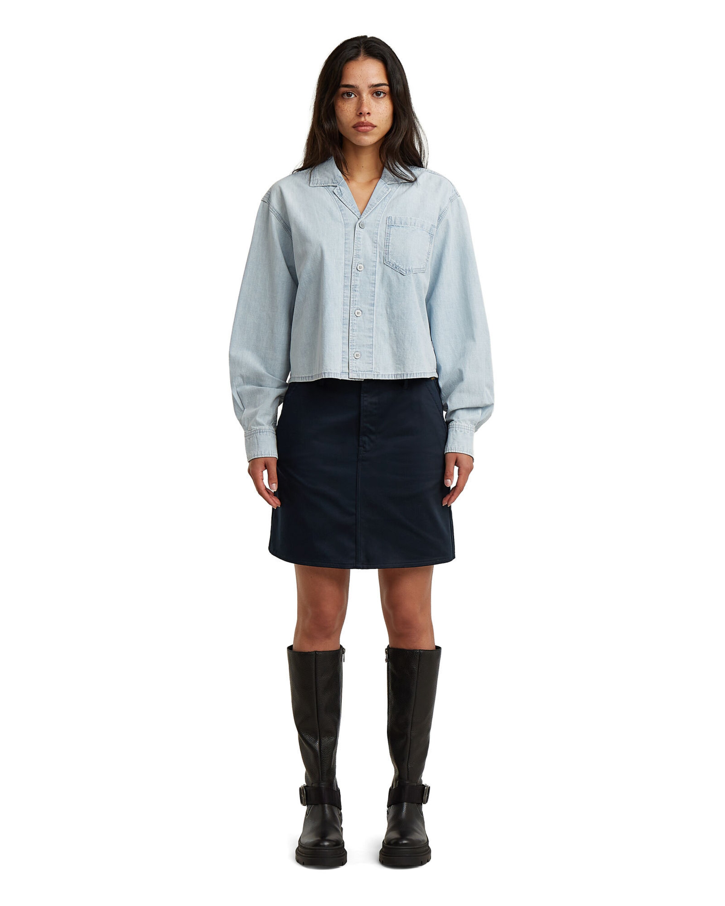 G-STAR Rok 'Chino Skirt' in Blauw