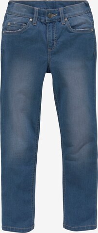 DELMAO Regular Jeans in Blau: predná strana