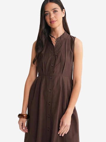 MixRay Shirt dress in Brown