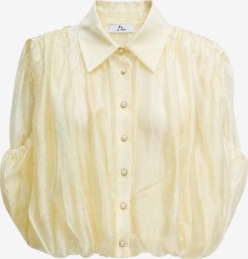 Maglietta 'Blusa Tencel Smanicata 26104' di I AM in giallo: frontale
