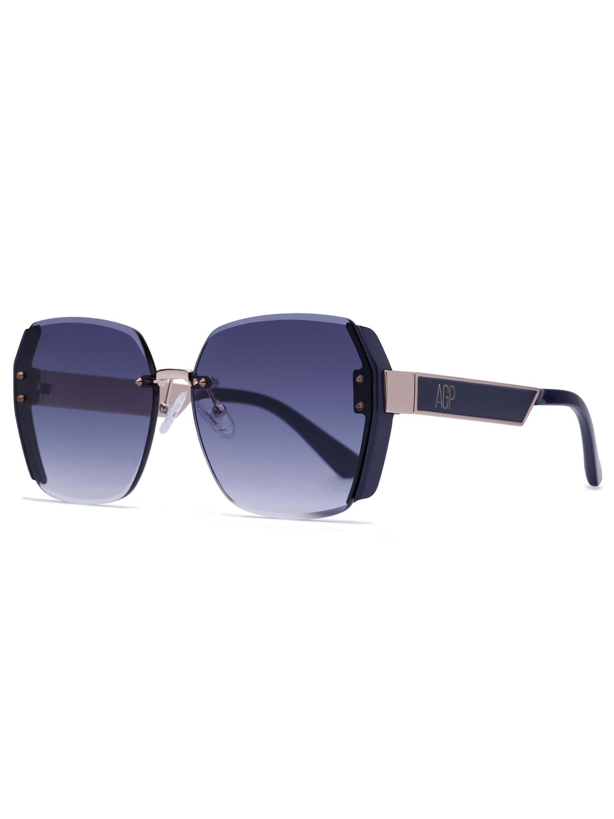 Occhiali da sole 'Square Dione' di AVANT-GARDE PARIS in blu: frontale