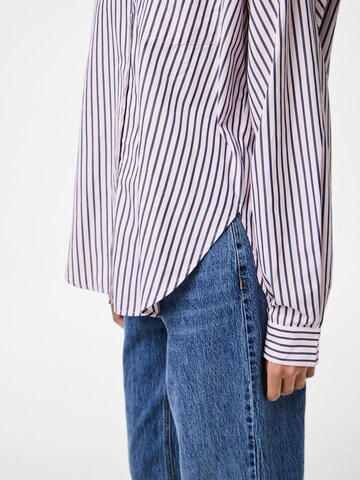 PIECES Bluse 'PCFemme' i blå