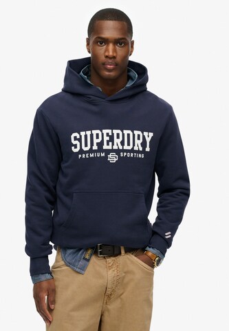 Sweat-shirt Superdry en bleu : devant