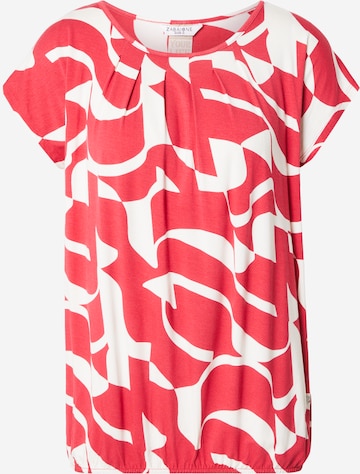 ZABAIONE Shirts 'Mi44nou' i rød: forside