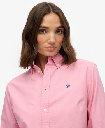 Superdry Blouse 'Oxford' in Roze