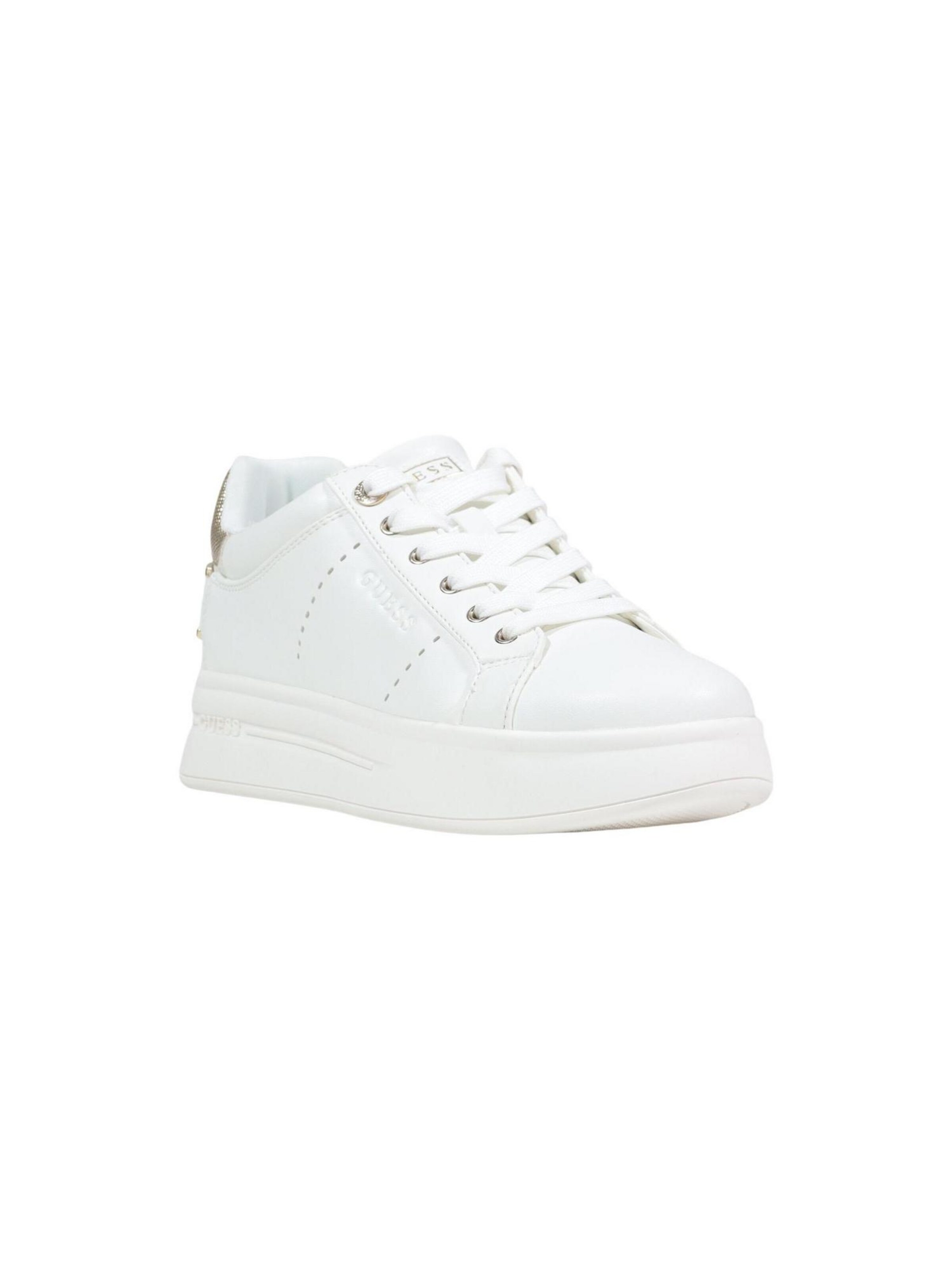 Sneaker bassa 'WESLI FLPWES ELE12' di GUESS in bianco