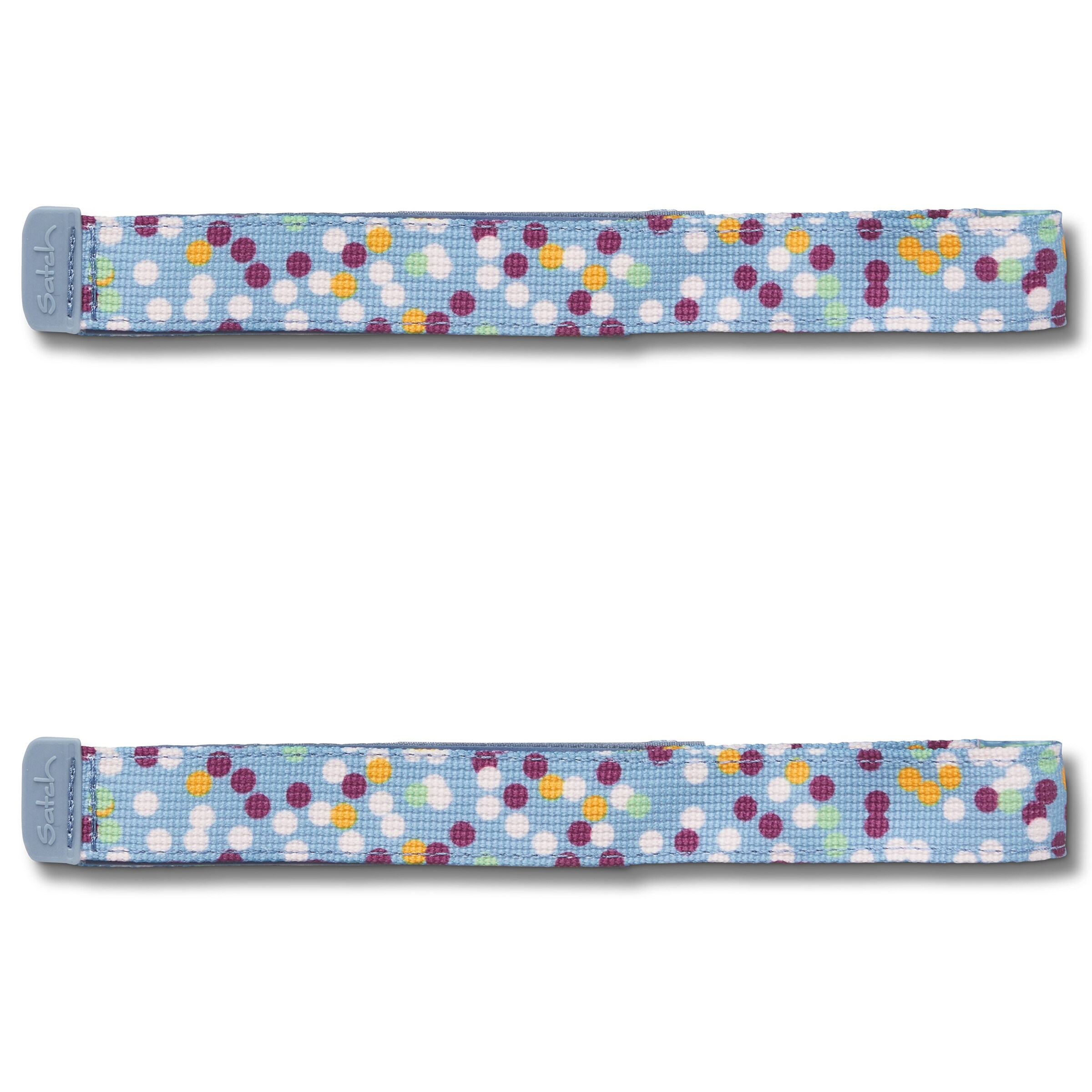 Satch Rucksackgriff 'What's up' in Blau: Vorderseite