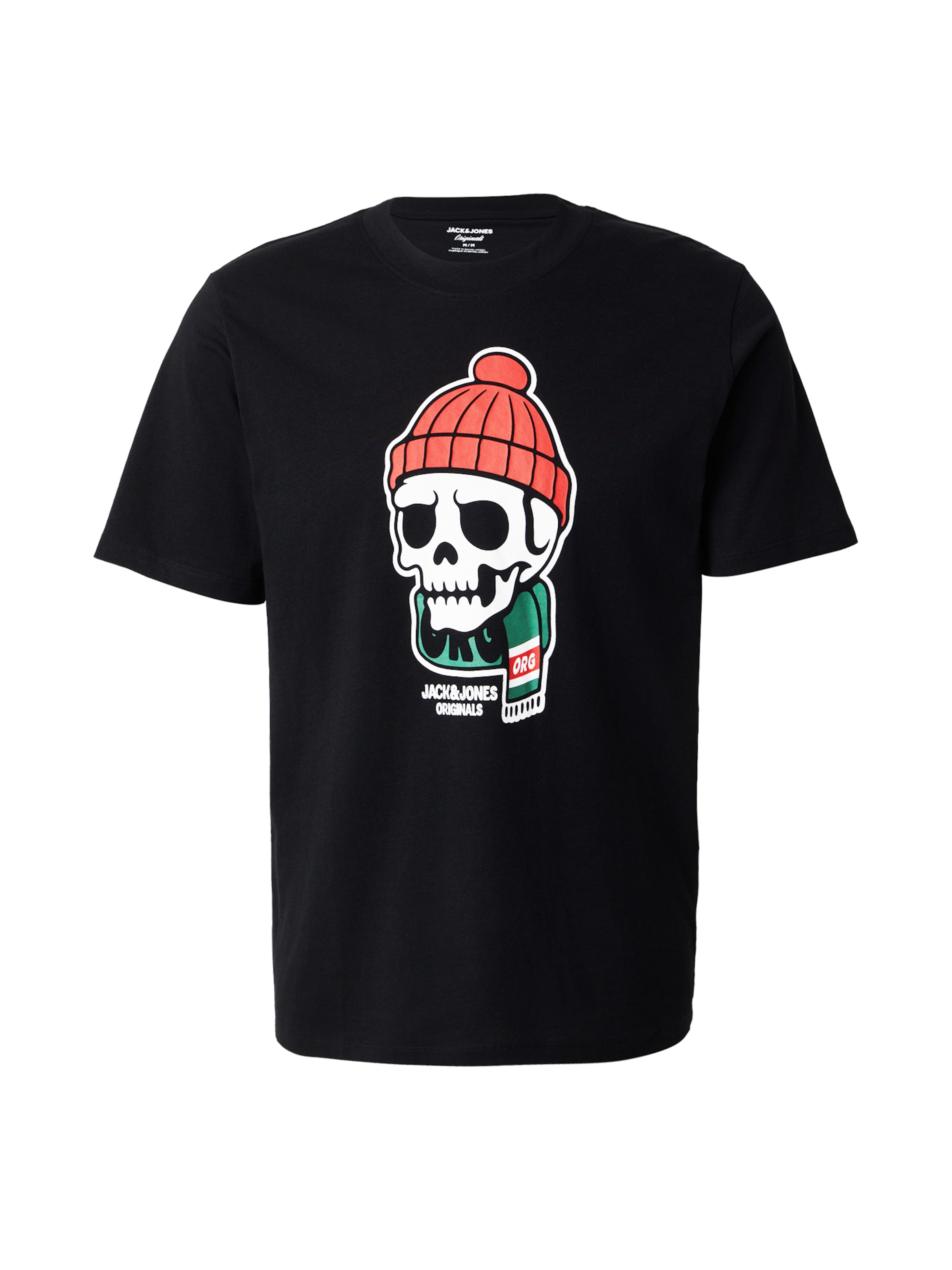 T-Shirt 'JORHOLIDAY' JACK & JONES en noir : devant