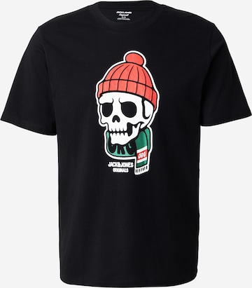 juoda JACK & JONES Marškinėliai 'JORHOLIDAY': priekis