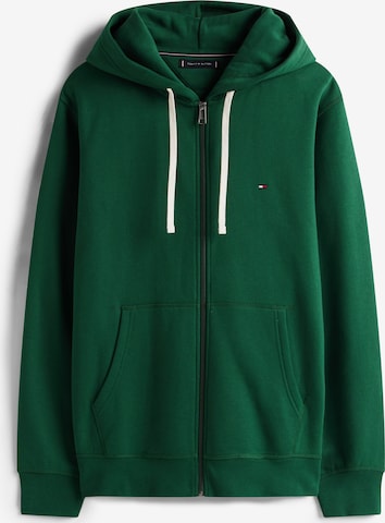 Veste de survêtement 'ESSENTIAL' TOMMY HILFIGER en vert : devant