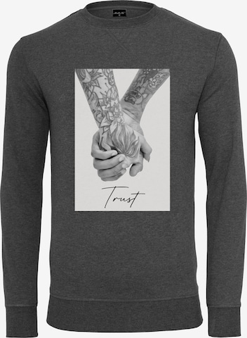 MT Men Sweatshirt 'Trust 2.0' in Grey: front