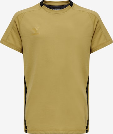 Hummel Functioneel shirt in Geel: voorkant