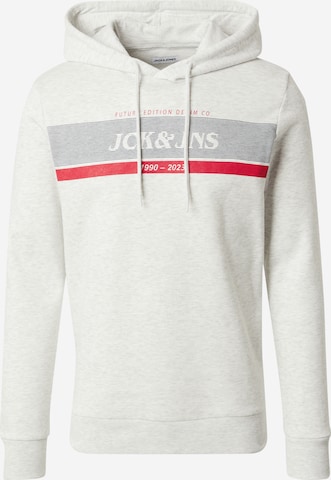 JACK & JONES Sweatshirt 'ALEX' i hvit: forside