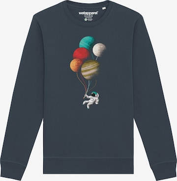 Sweat-shirt ' Balloon Spaceman ' Watapparel en gris : devant