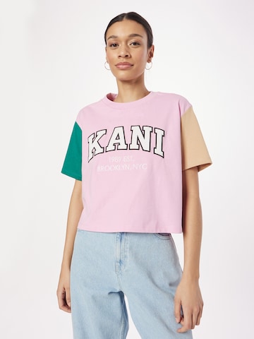 Karl Kani T-Shirt in Pink: predná strana