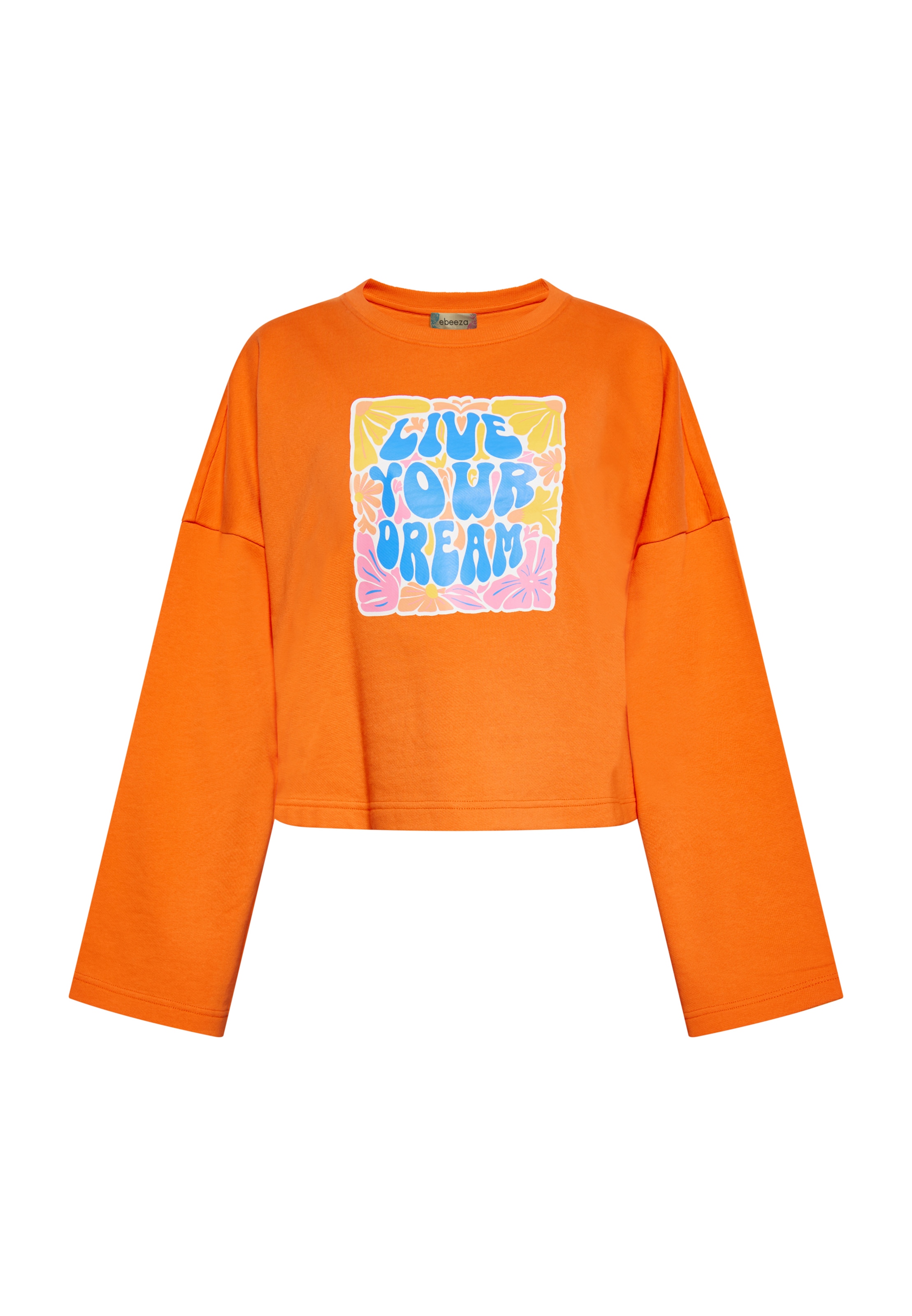 ebeeza Sweatshirt in Oranje: voorkant