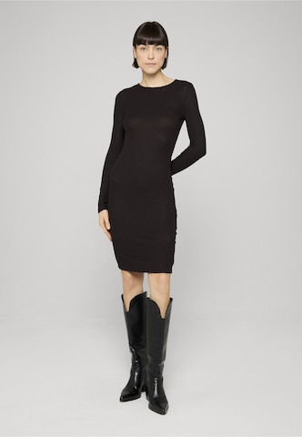 Robe ' Ladies Rib Dress ' Urban Classics en noir : devant
