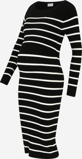 MAMALICIOUS Robes en maille 'New Siv June' en noir / blanc cassé, Vue avec produit