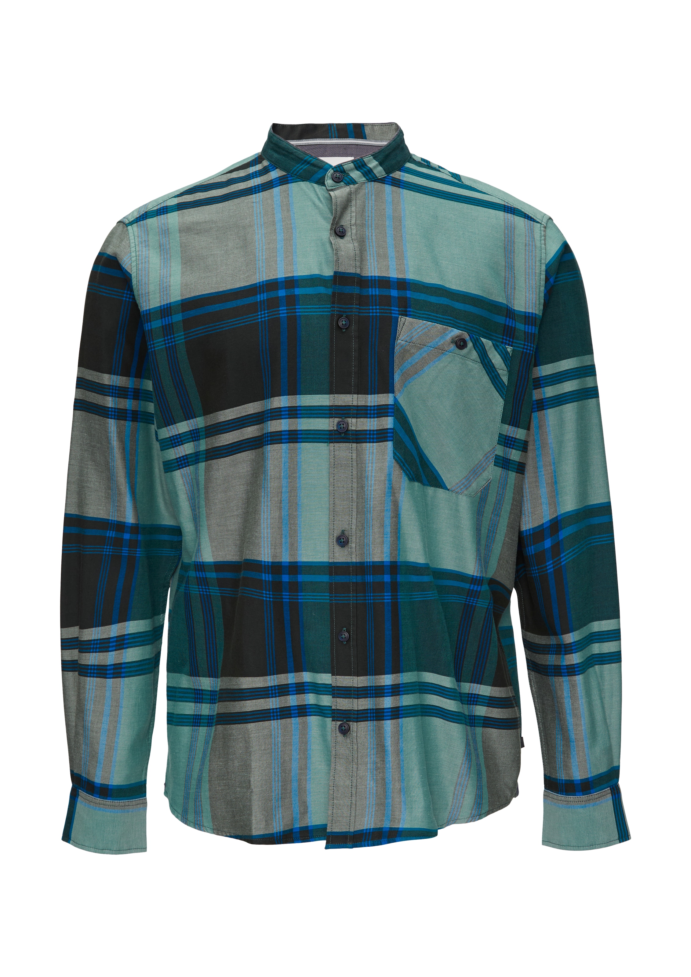 s.Oliver Regular Fit Hemd in Grün: Vorderseite