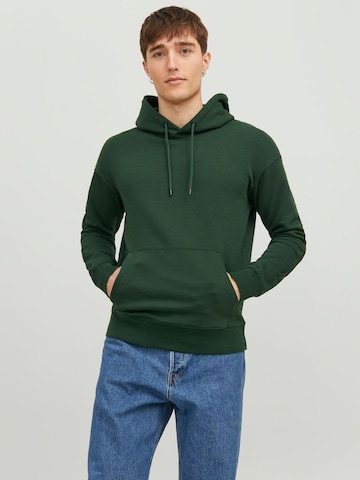 JACK & JONES Суичър в зелено: отпред