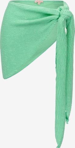 Moda Minx Rok 'Scrunch Short Ruffle' in Groen: voorkant