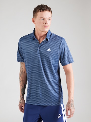 T-Shirt fonctionnel ADIDAS GOLF en bleu : devant