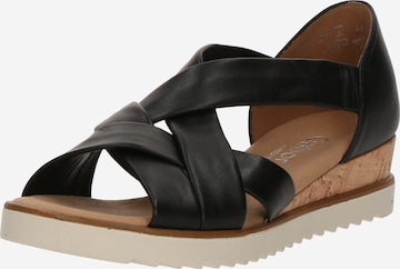 GABOR Σανδάλι σε μαύρο: μπροστά