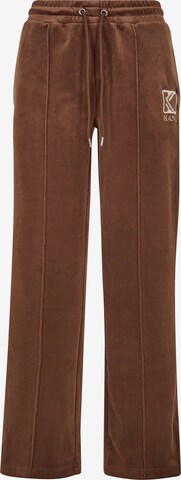 Karl Kani Loosefit Broek in Bruin: voorkant