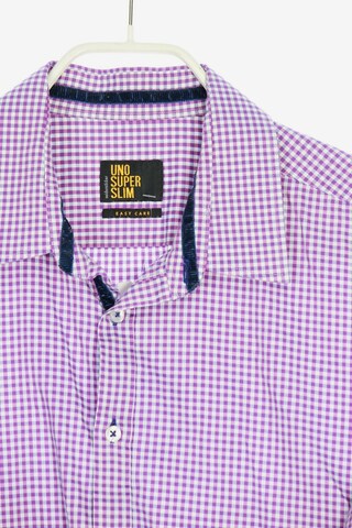 SEIDENSTICKER Button Up Shirt in L in Purple