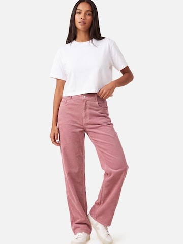 Wide leg Jeans de la M.O.D MIRACLE OF DENIM pe roz: față