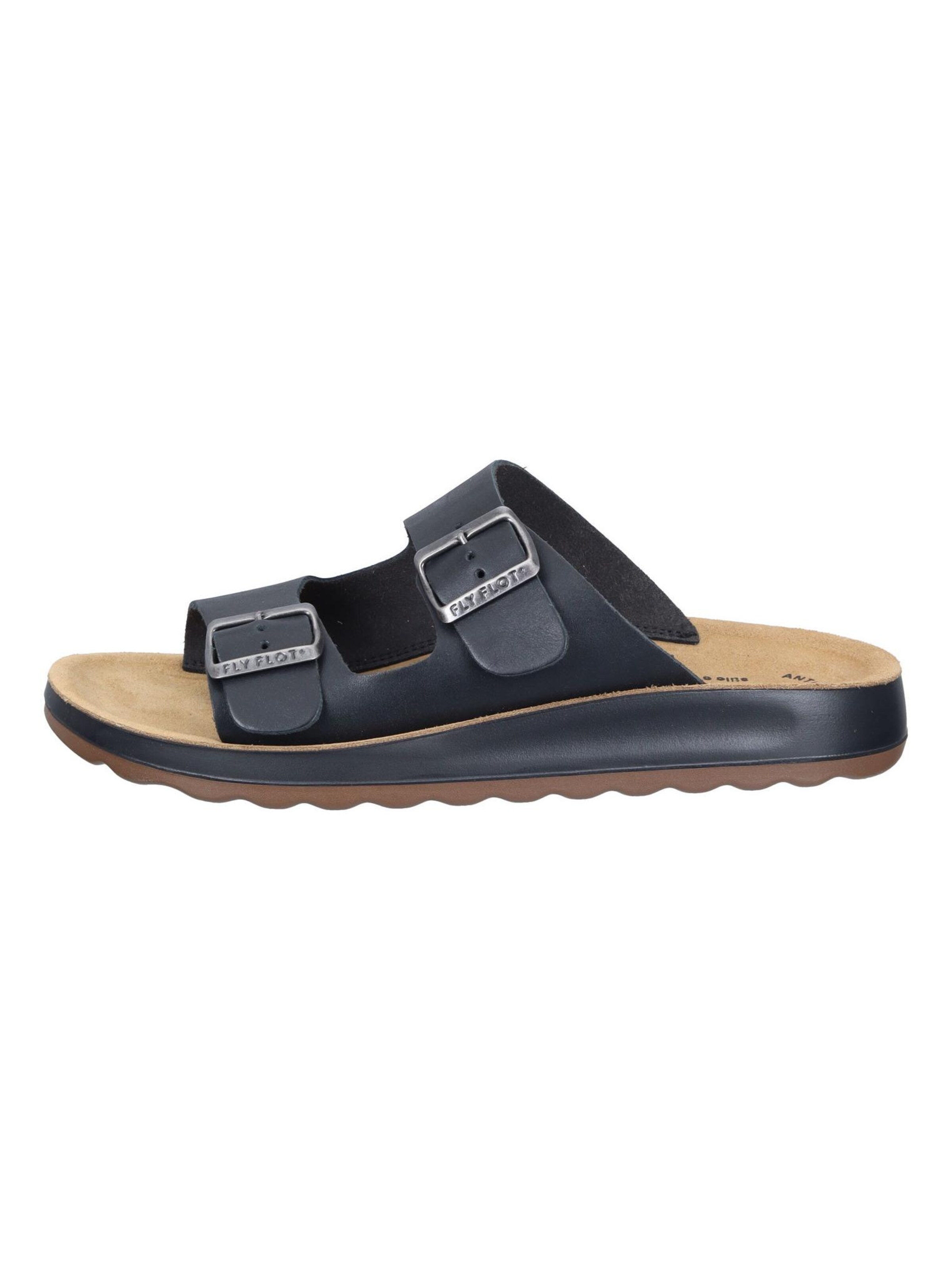 FLY FLOT Mules in Black