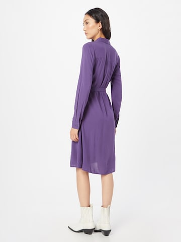 ICHI Shirt Dress in Purple