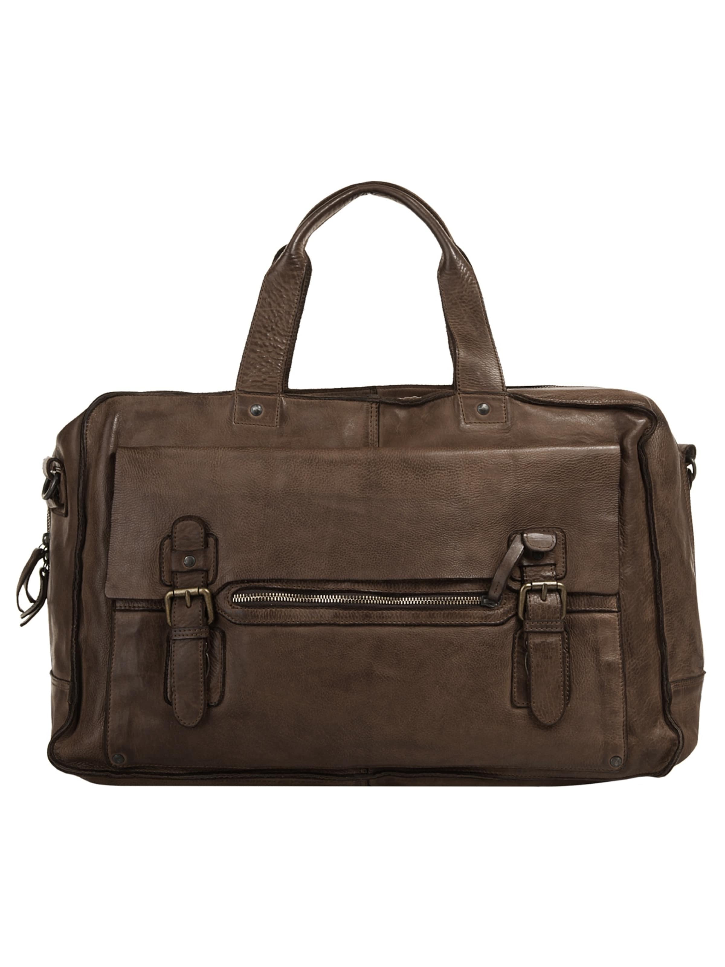 Harold's Travel Bag in Brown: front