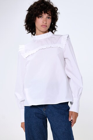 Aligne Blouse 'Gaura' in Wit: voorkant