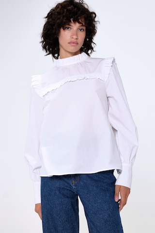 Aligne - Blusa 'Gaura' em branco: frente