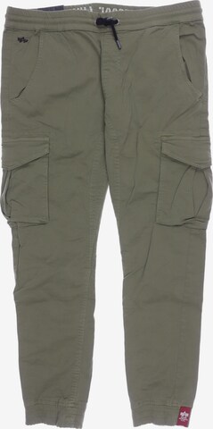 ALPHA INDUSTRIES Pants in 35-36 in Green: front