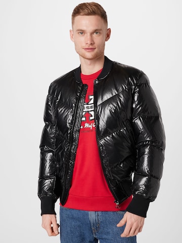 DIESEL Between-Season Jacket 'STEN' in Black: front