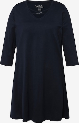 T-shirt Ulla Popken en bleu : devant