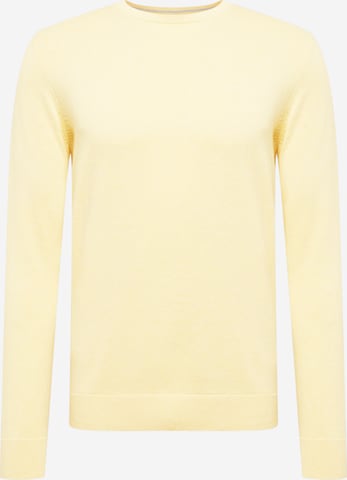 Coupe regular Pull-over TOM TAILOR en jaune : devant